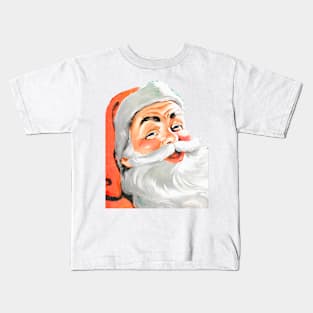 Happy Face of Santa Claus Funnies Retro Vintage Comic Book Kids T-Shirt